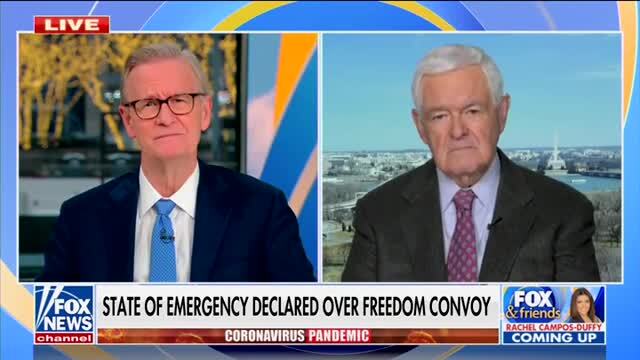 Newt on Truckers’ Protest: I Thought Canadians Had a Long Tradition of Being Relatively Polite People